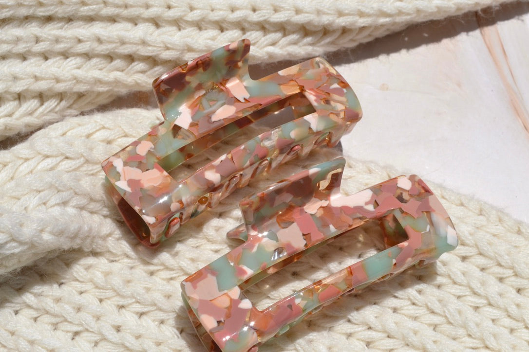 Custom Camo Green Hair Claw