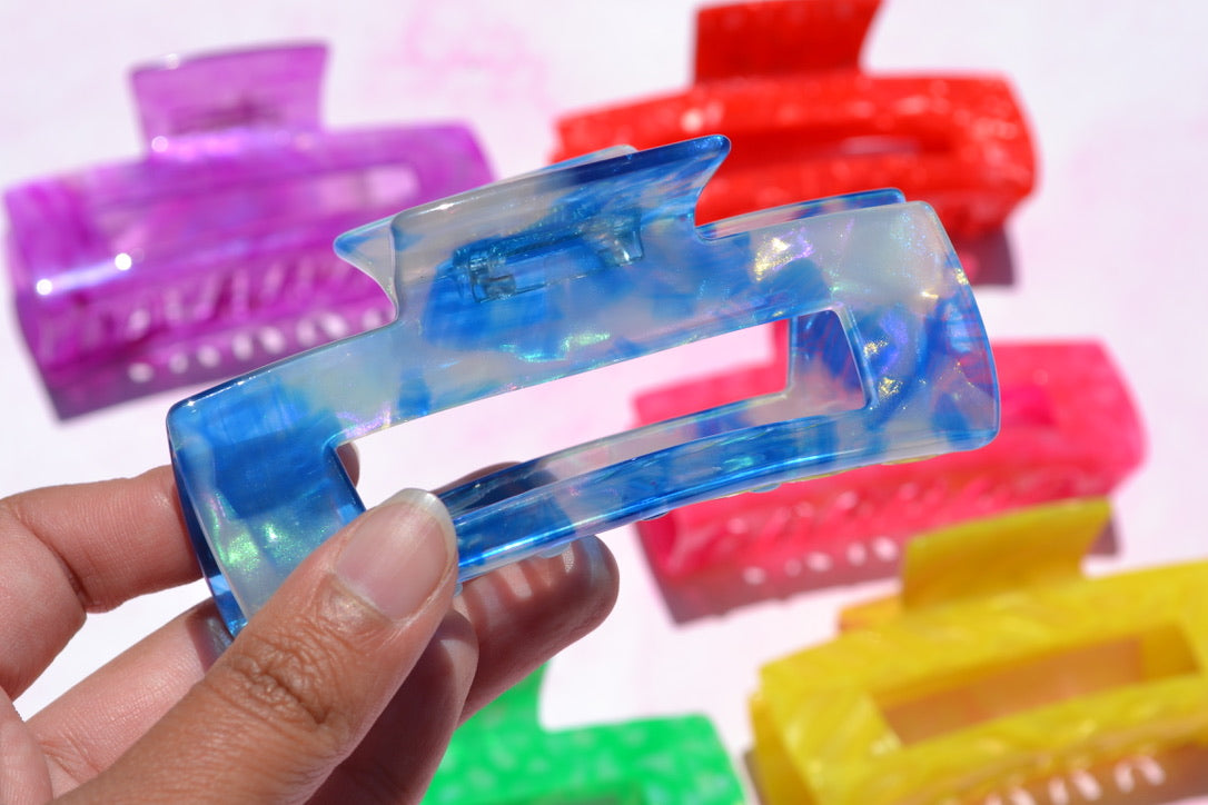 Custom Neon Acetate Hair Claws