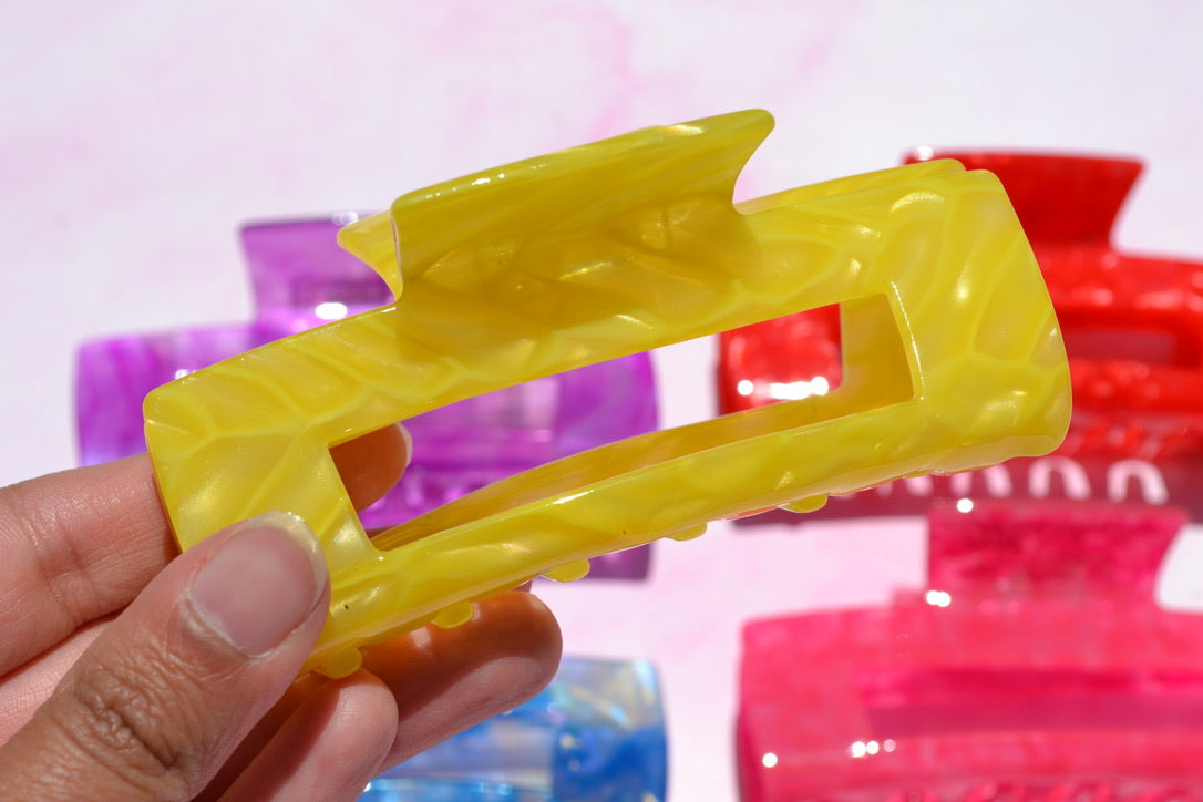 Custom Neon Acetate Hair Claws