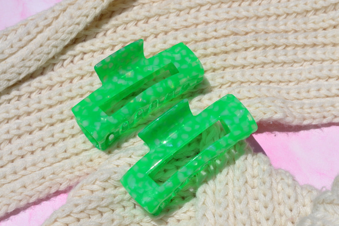 Custom Neon Green Hair Claw