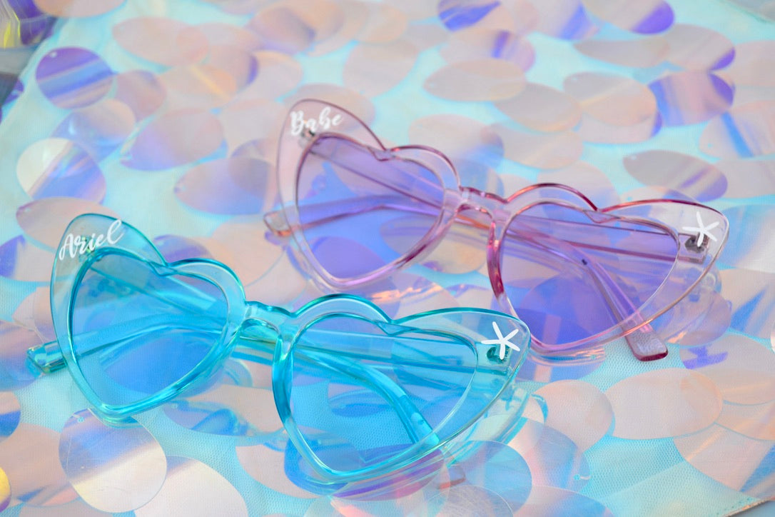 Light Purple Heart Sunglasses