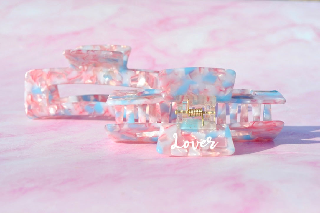 Lover Bridal Shower Pink and Blue Hair Claws Favors