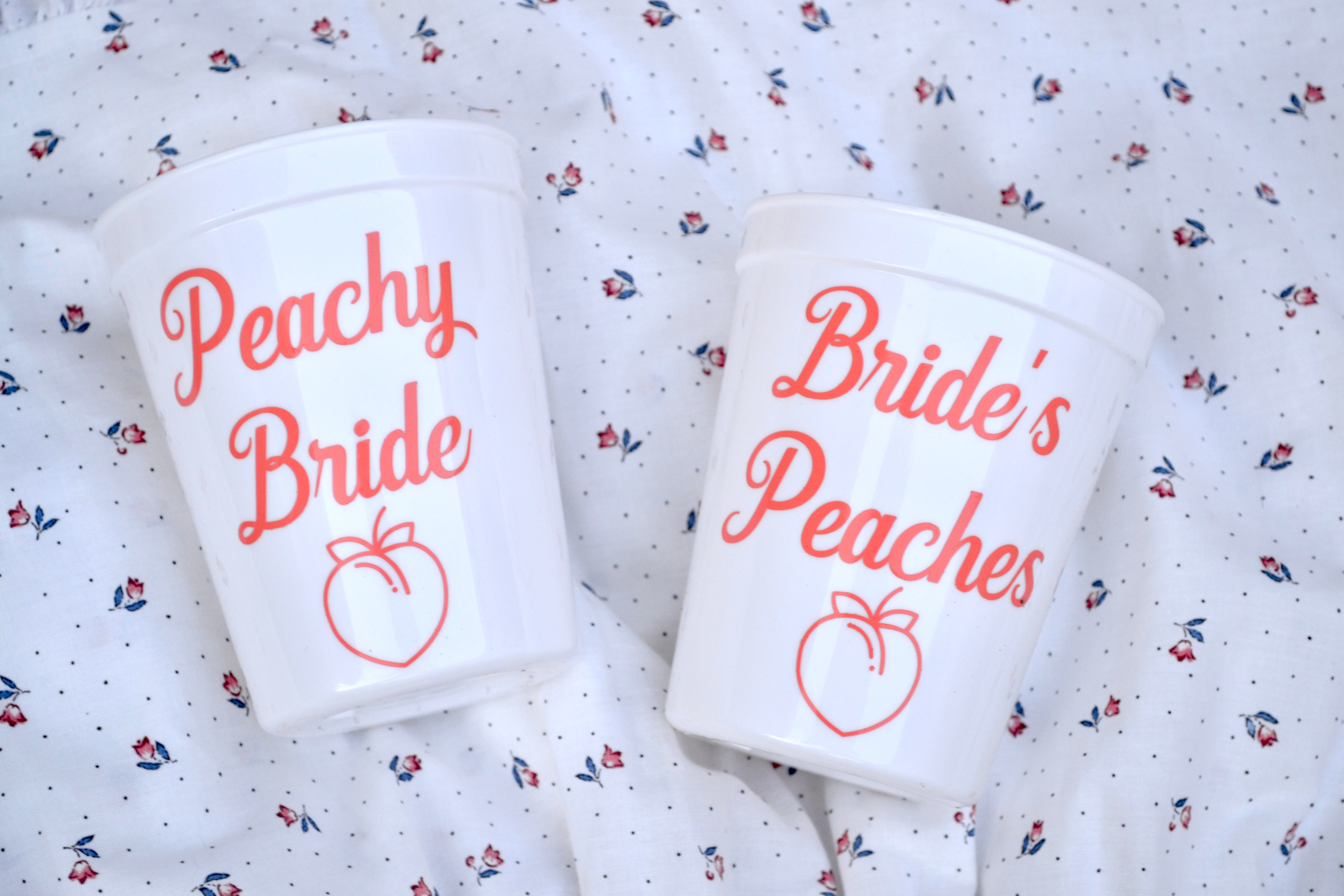 Savannah Peach Bachelorette Party Cups