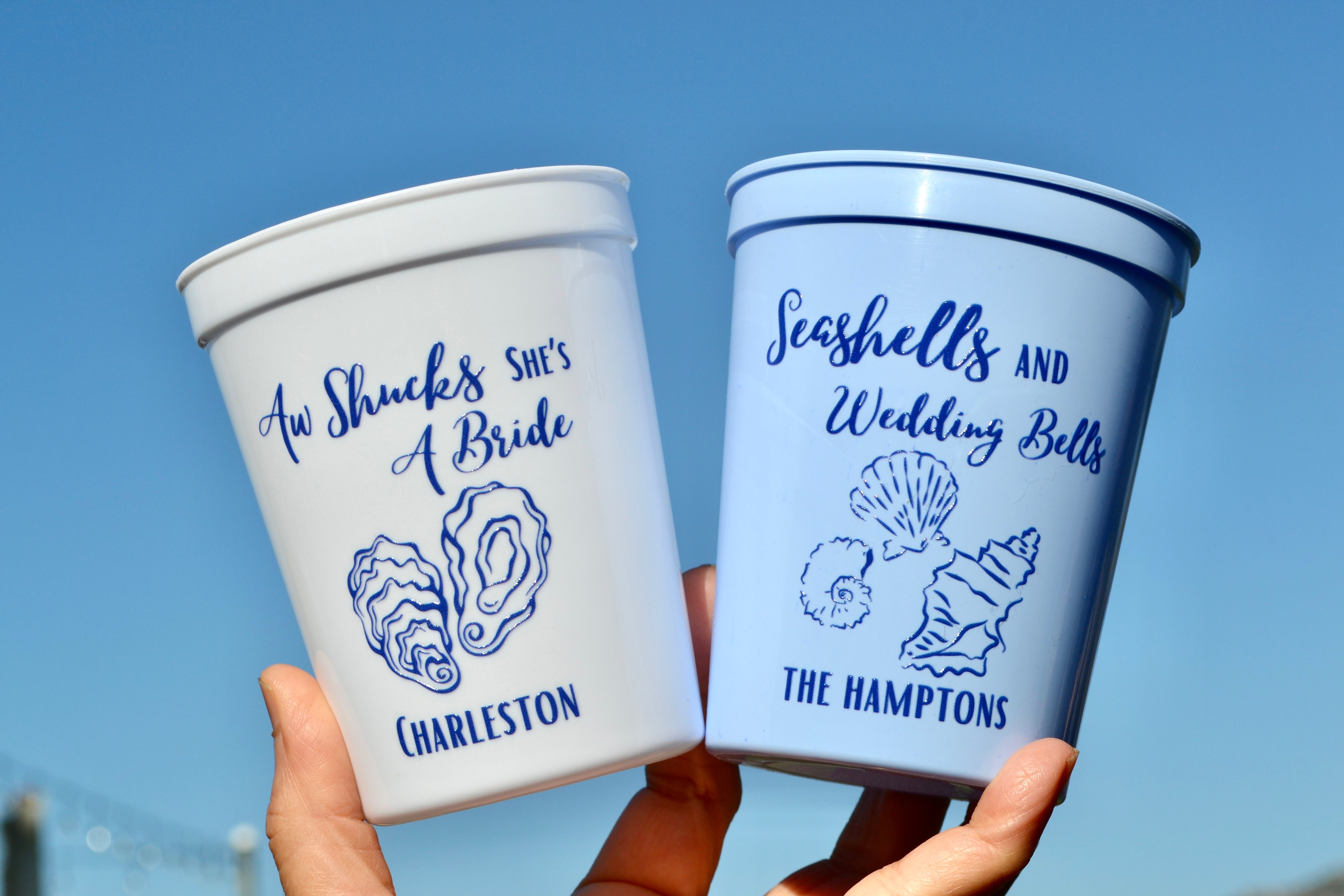 Seashells and Wedding Bells Cups