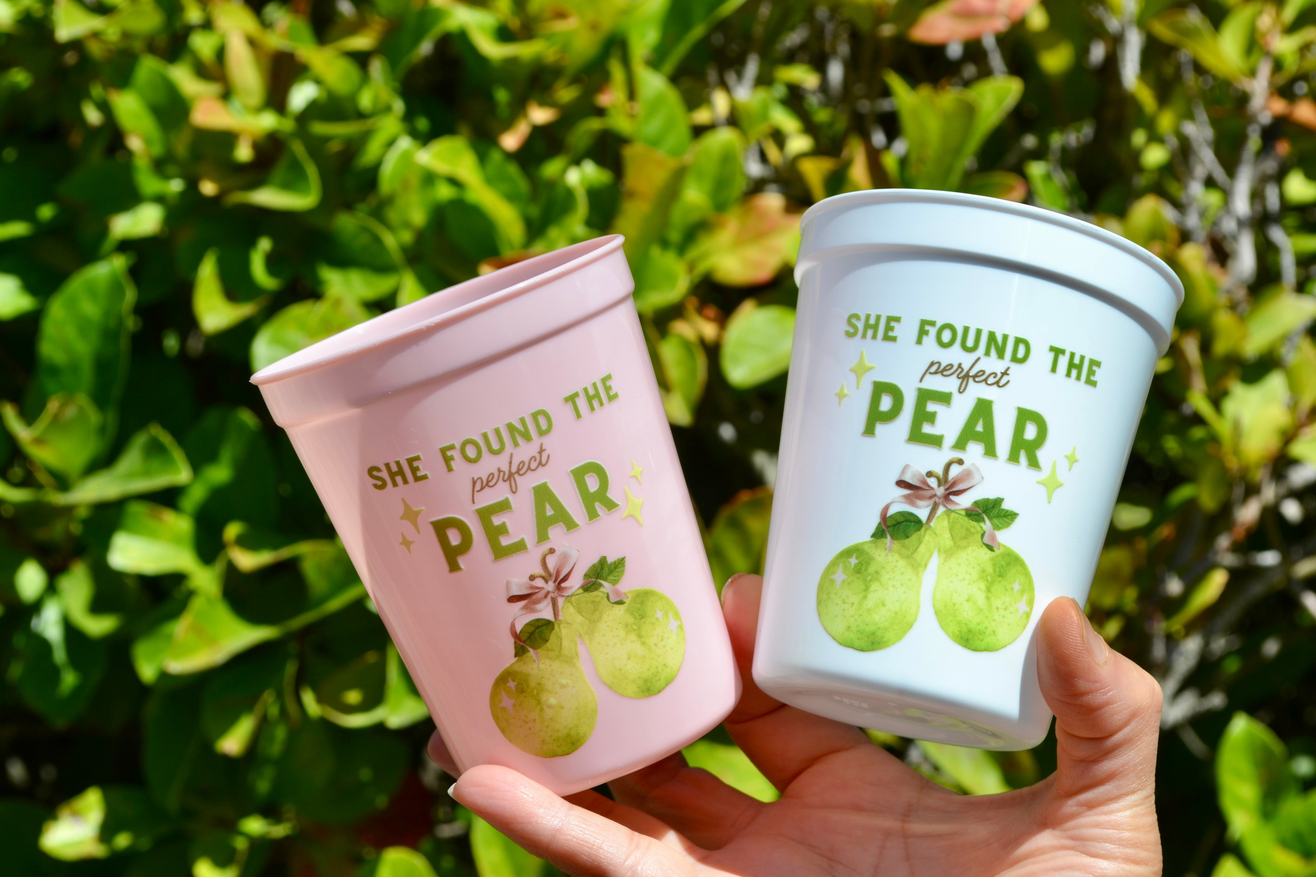 She found the Perfect Pear Cups