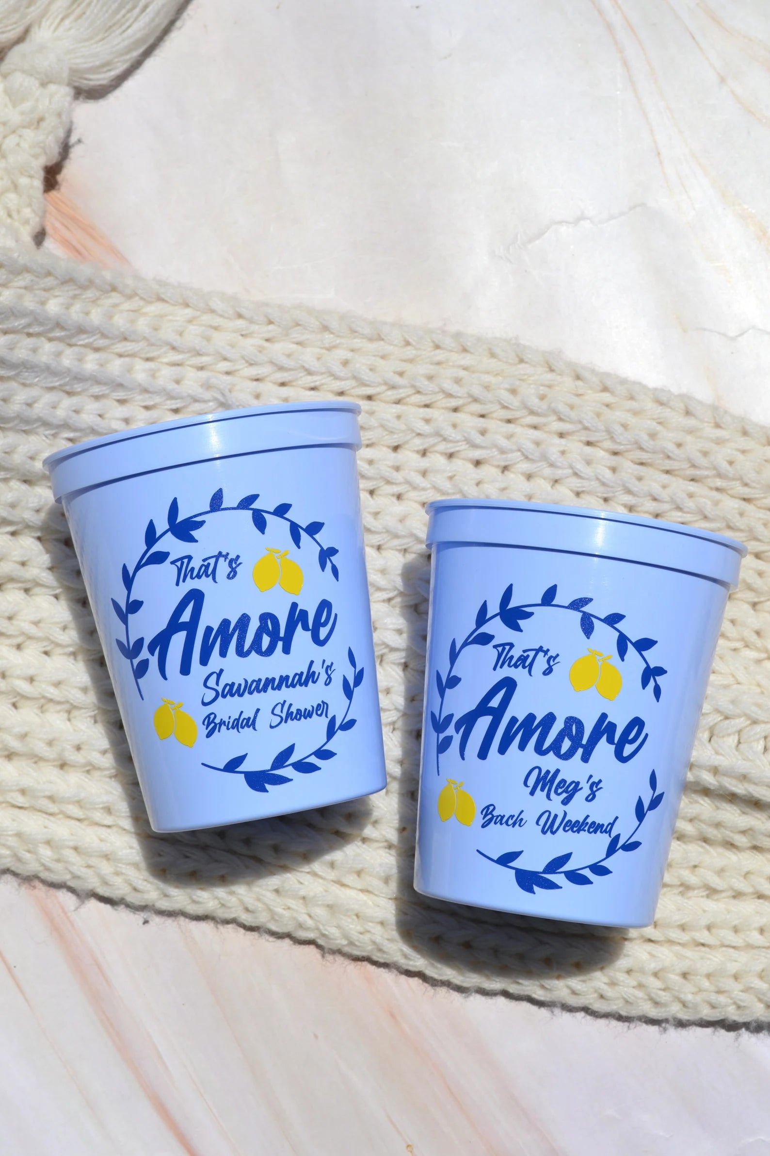 Italian Summer Bachelorette Party Cups
