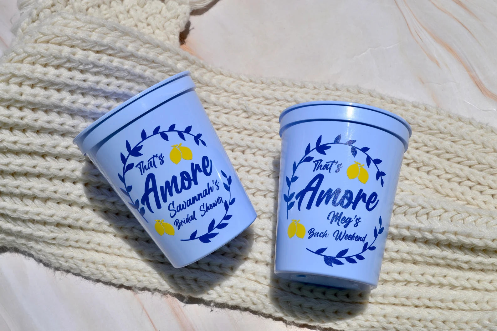 Italian Summer Bachelorette Party Cups
