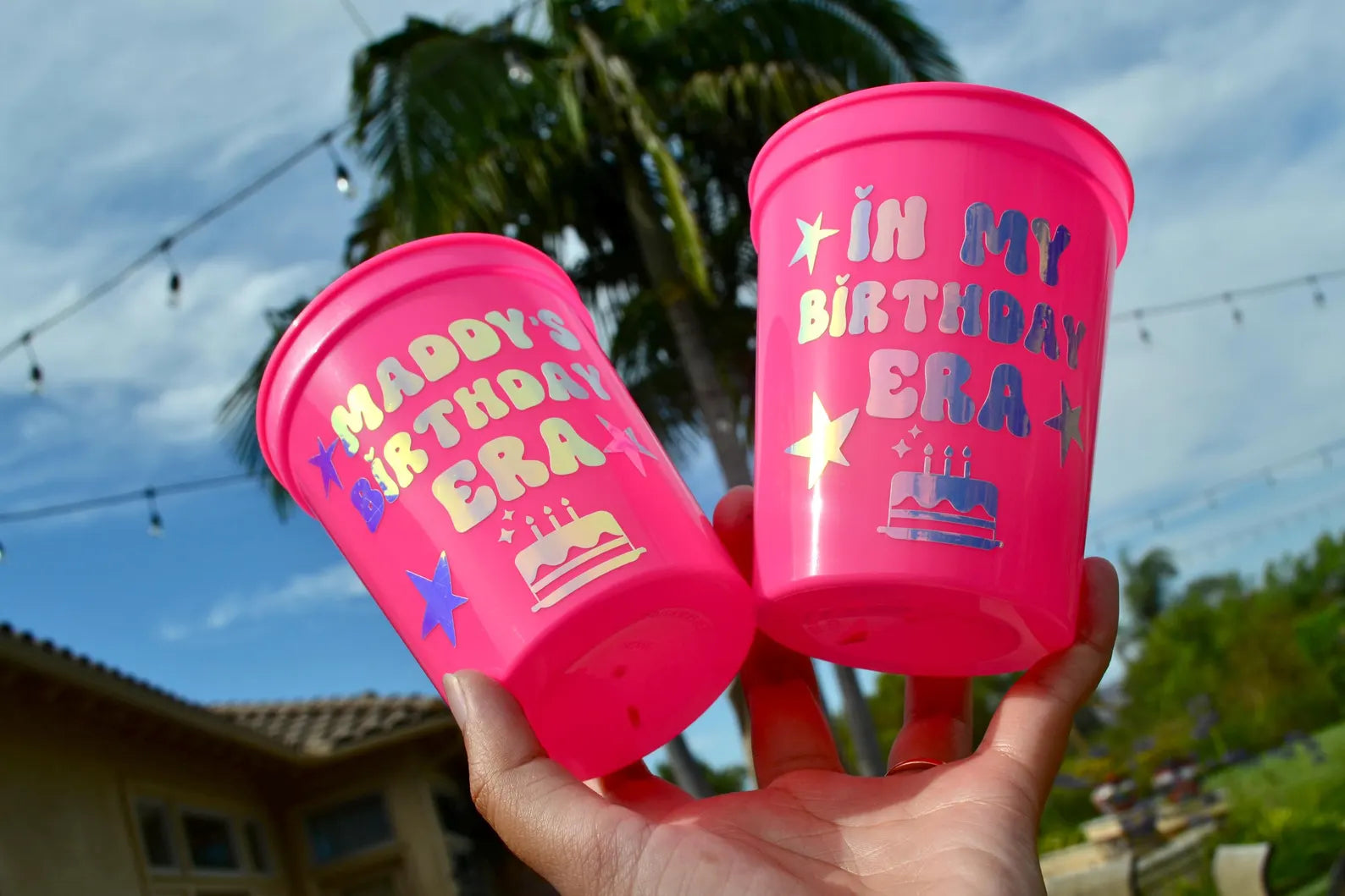 Custom In my Birthday Era Party Cups