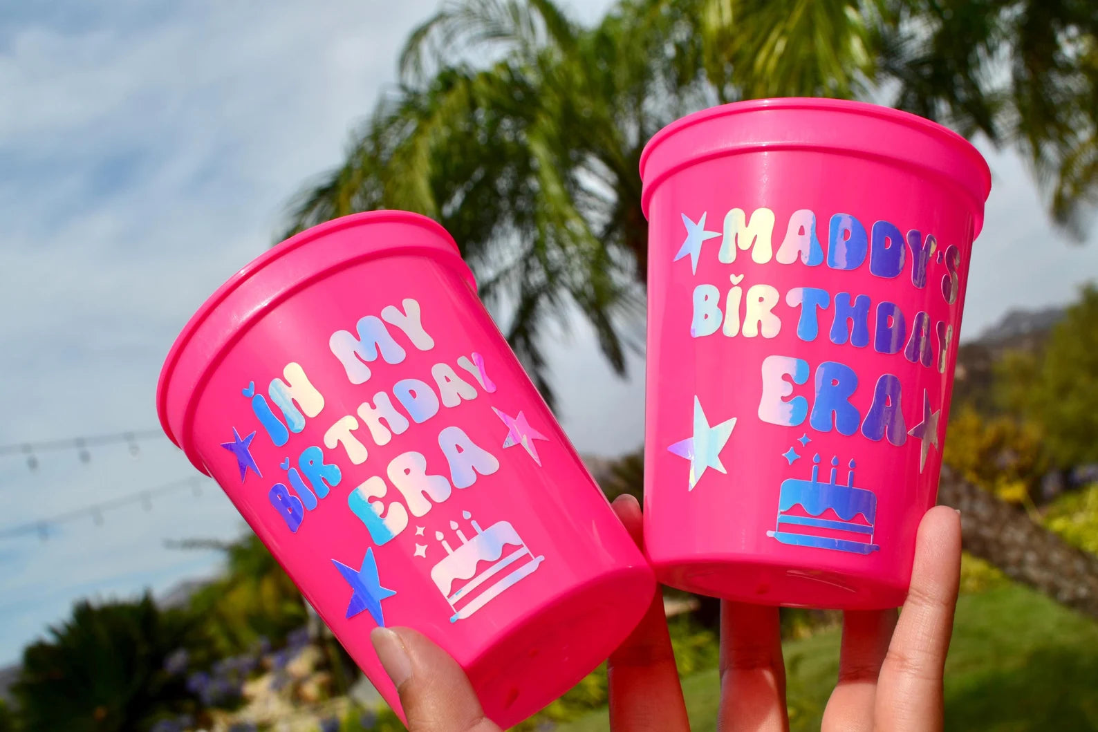 Custom In my Birthday Era Party Cups