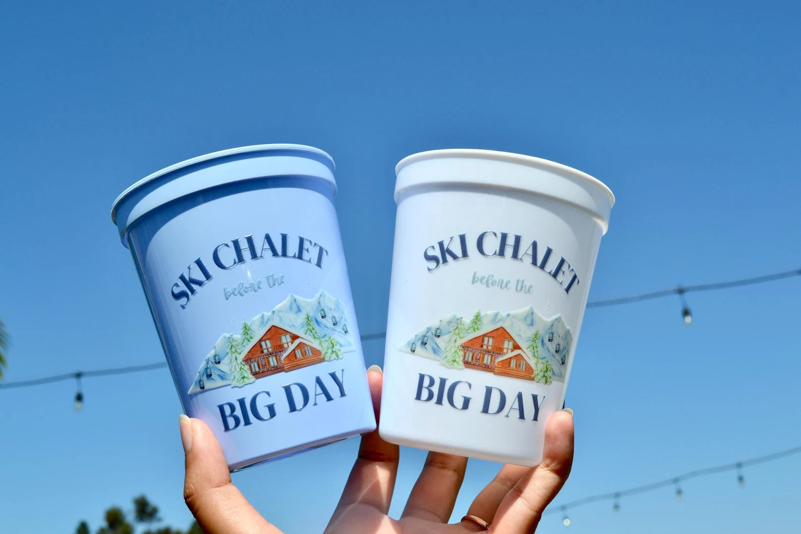 Ski Chalet before the Big Day Bachelorette Party Cups