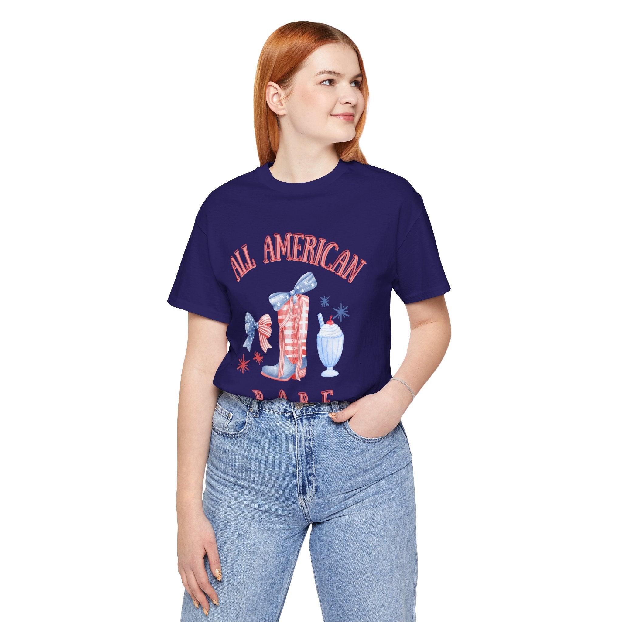 4th of July All American Babe Patriotic Tee