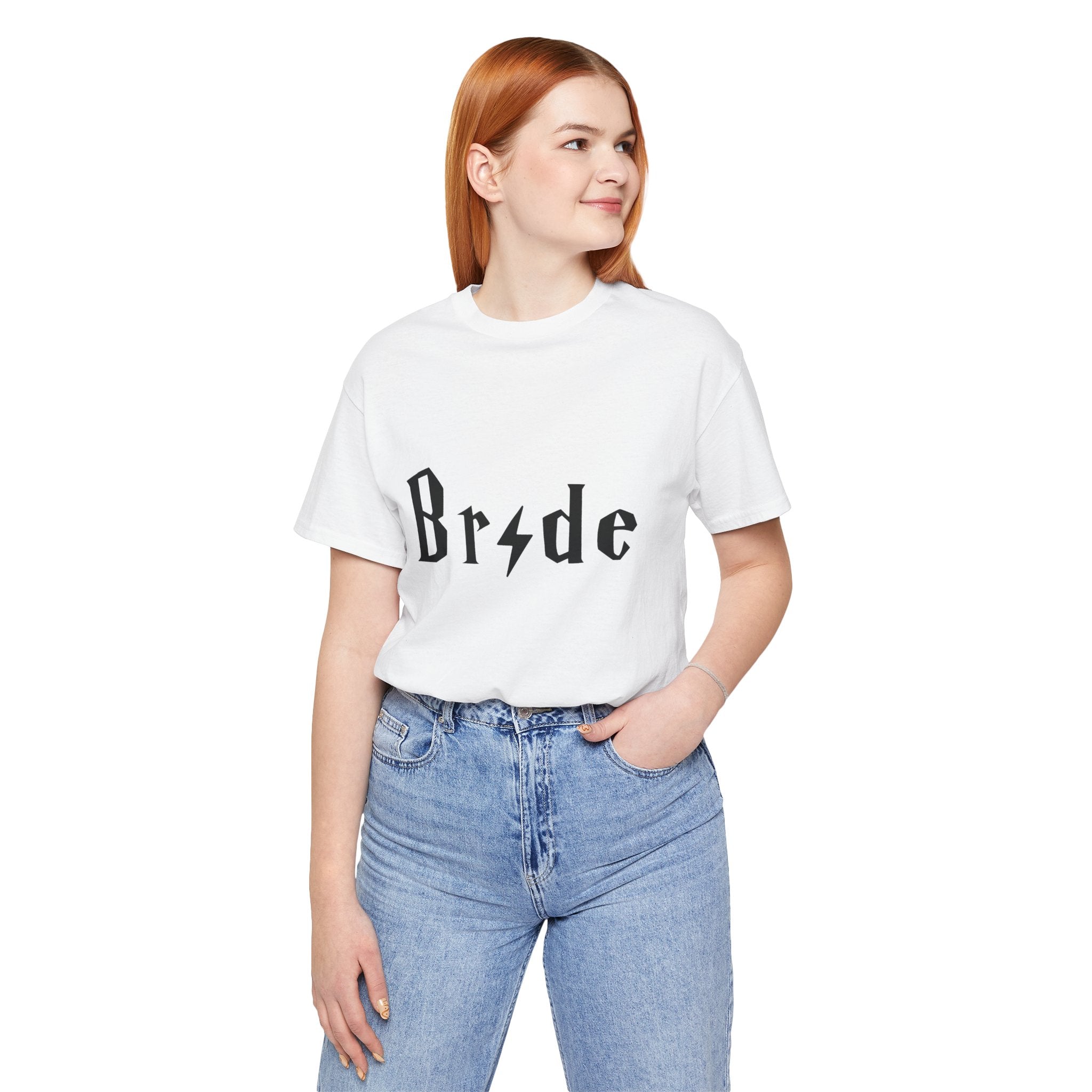 Bride Lightning Bolt Graphic Tee – Magical Wizard Bachelorette Party Shirt & Engagement Gift