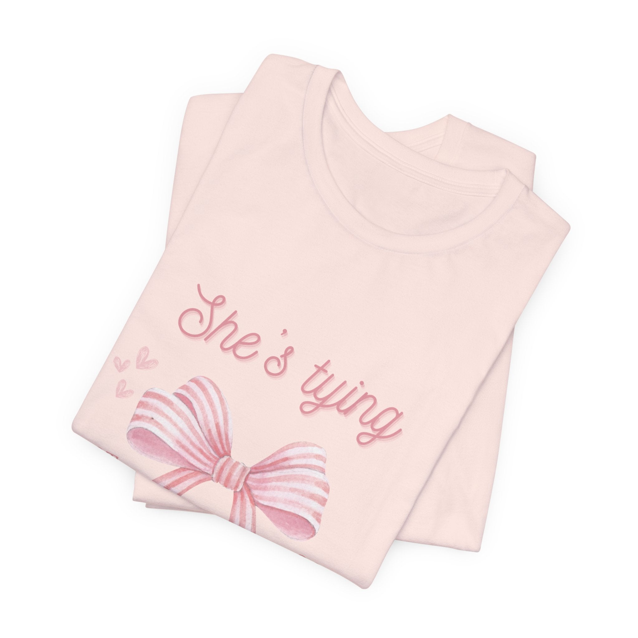 Pink She's Tying the Knot Bachelorette T-Shirt