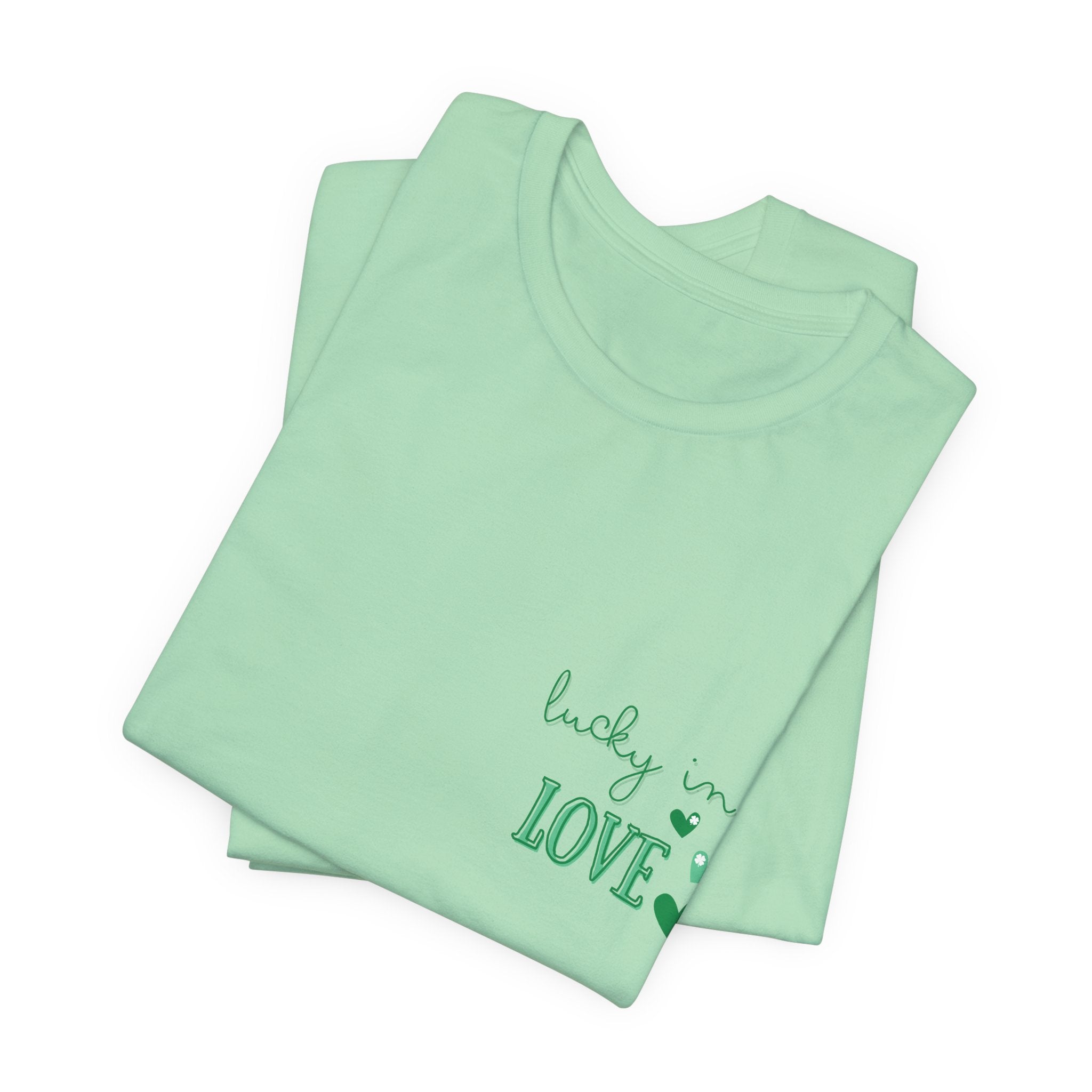 St Patricks Day Lucky in Love Bachelorette T-shirt