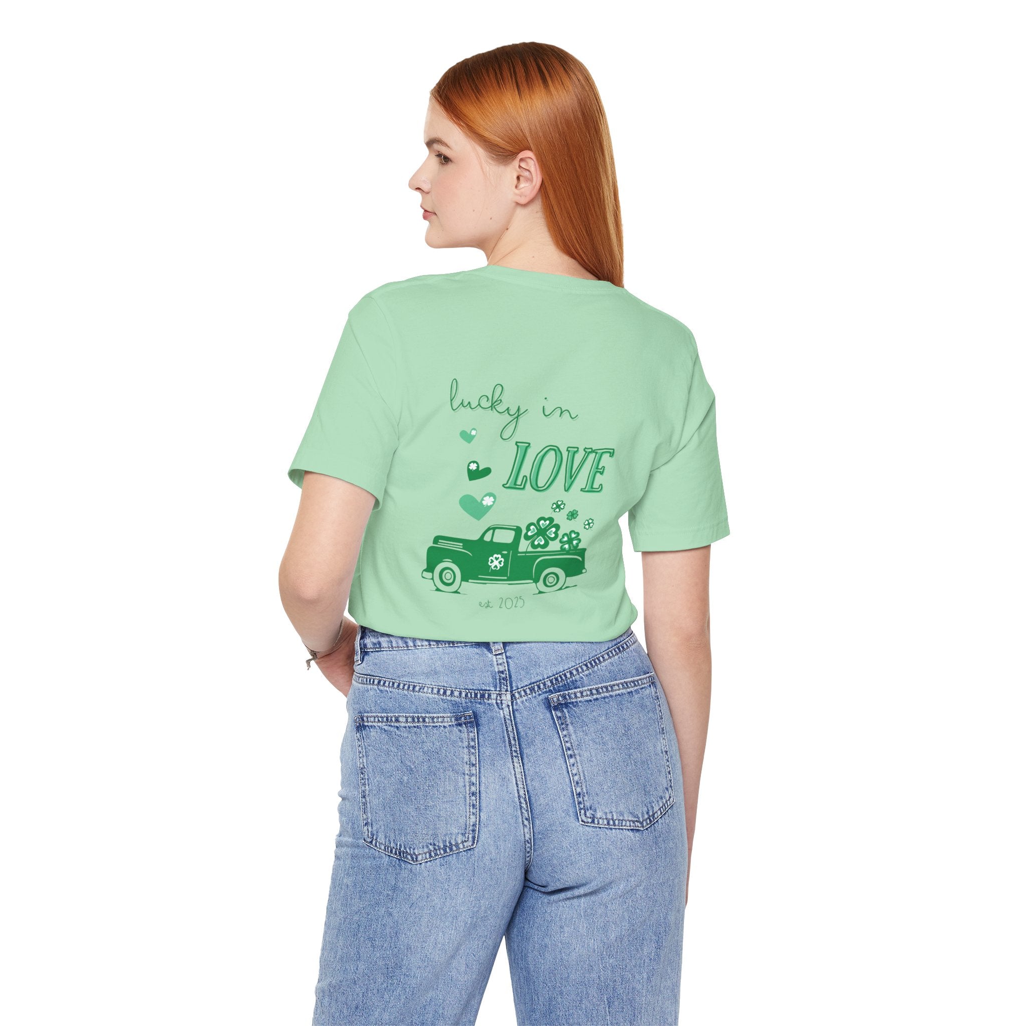 St Patricks Day Lucky in Love Bachelorette T-shirt