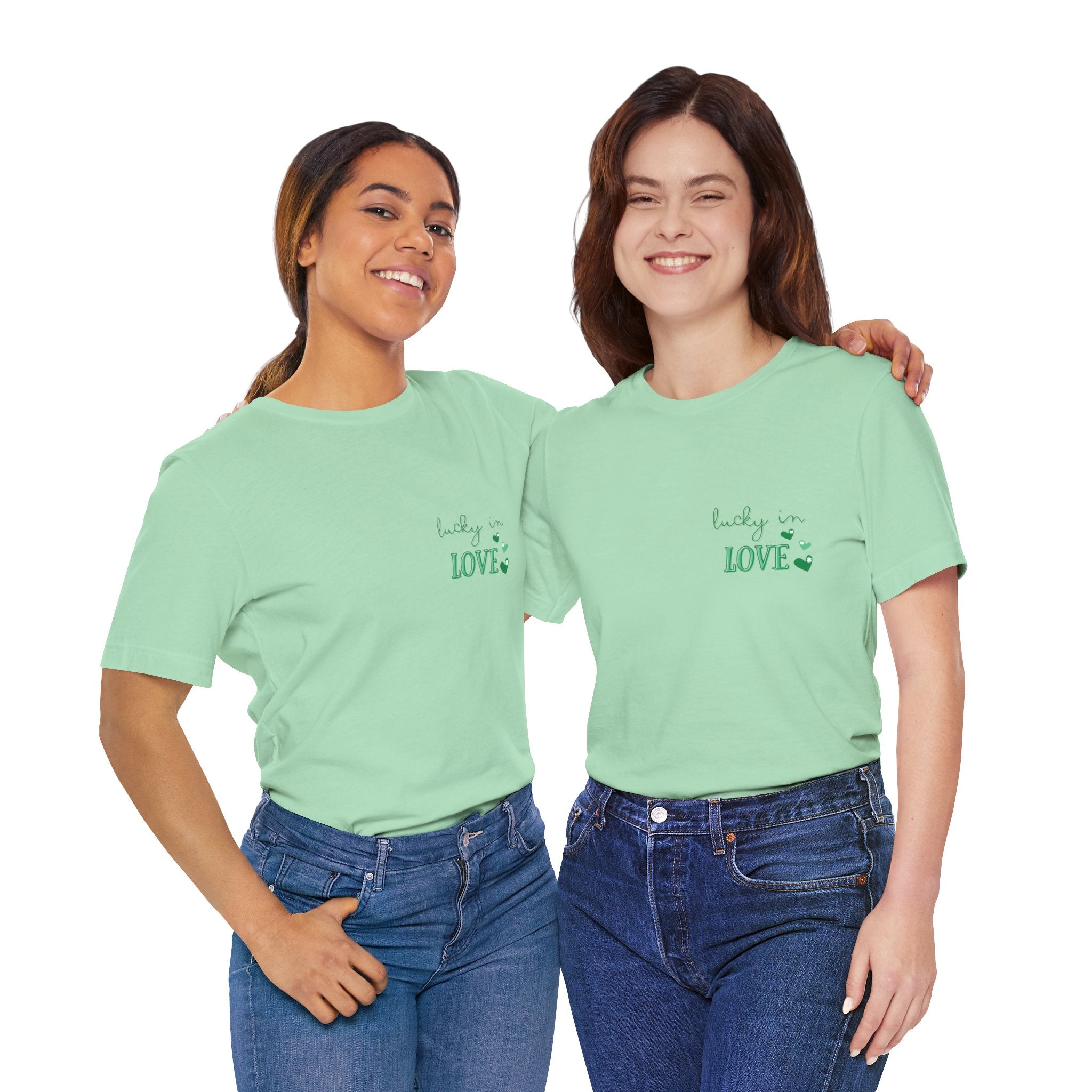 St Patricks Day Lucky in Love Bachelorette T-shirt