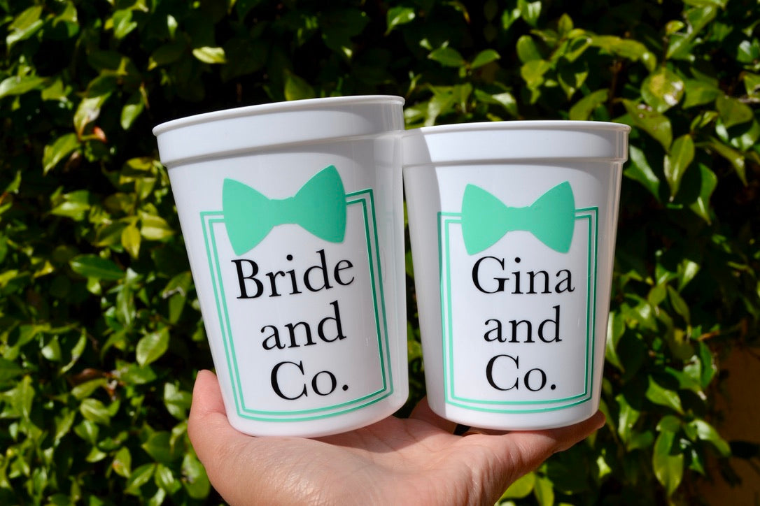 Bride and Co Tiffany Inspired Party Cups