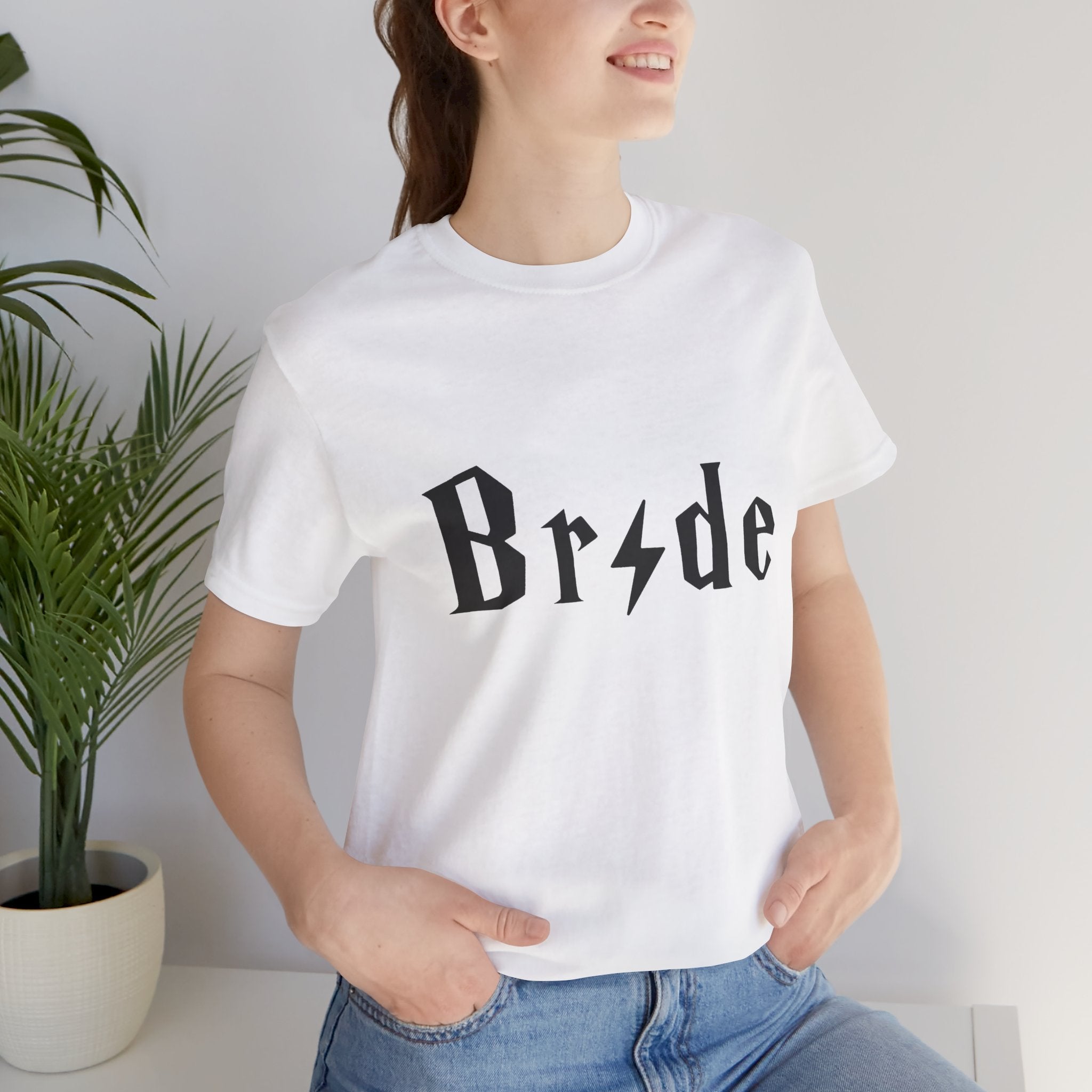 Bride Lightning Bolt Graphic Tee – Magical Wizard Bachelorette Party Shirt & Engagement Gift