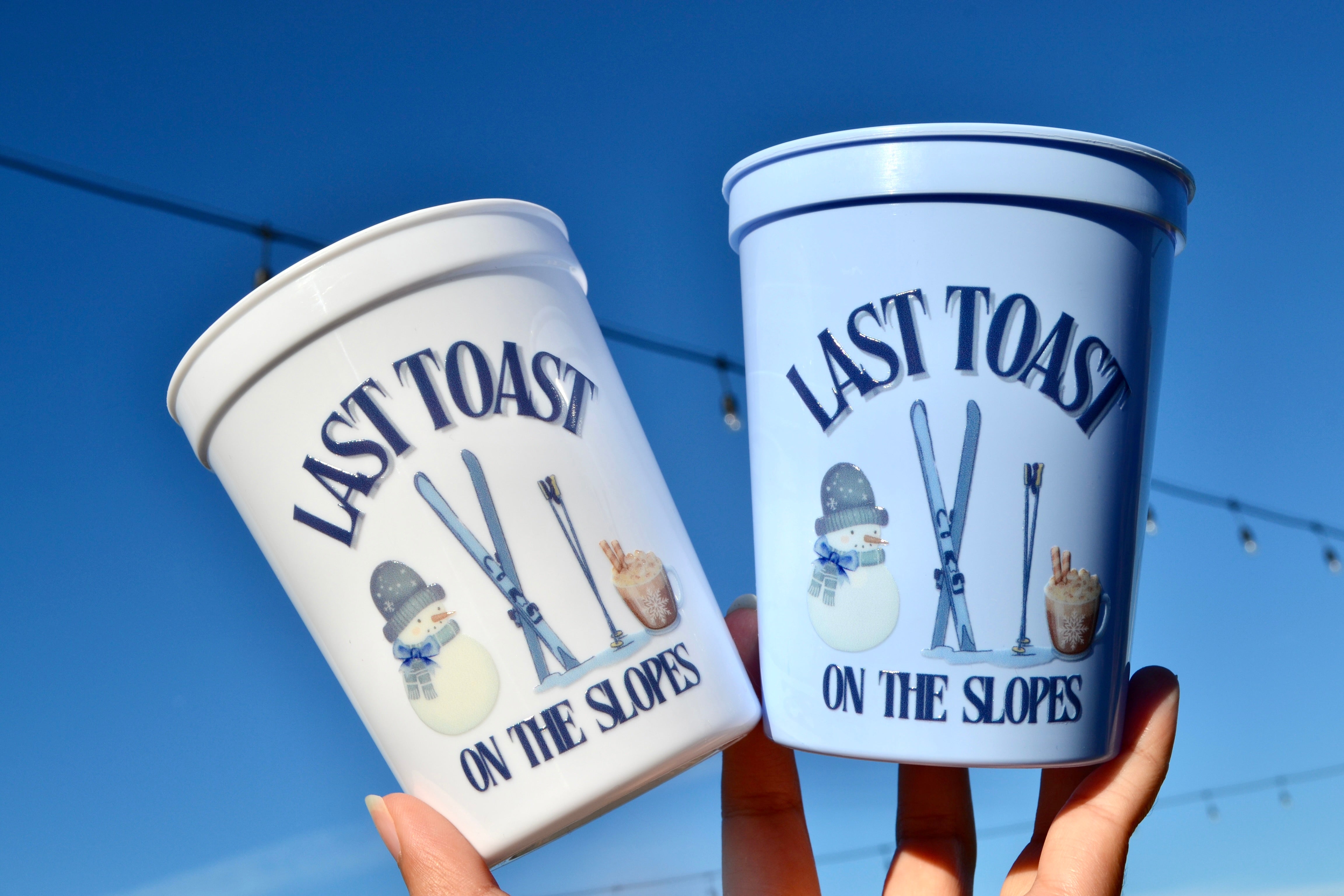 Last Toast on the Slopes Bachelorette Party Cups