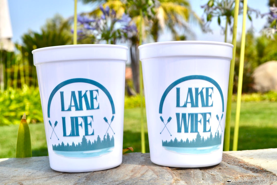 Lake Life Lake Wife Bachelorette Party Cups