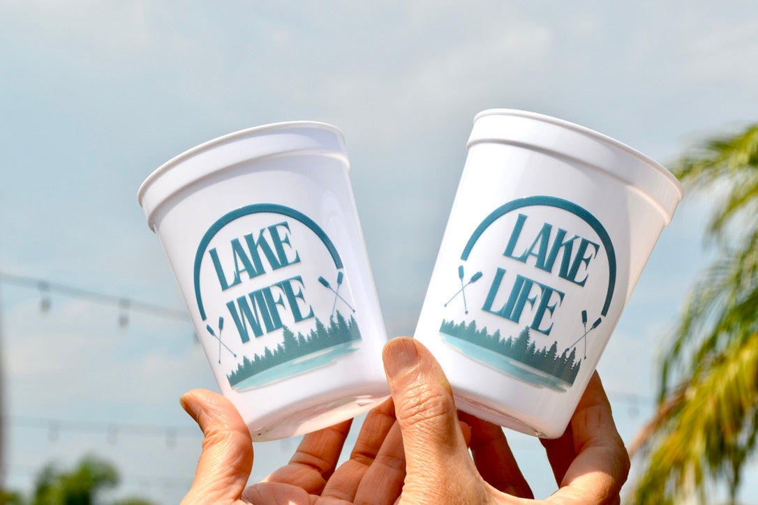 Lake Life Lake Wife Bachelorette Party Cups