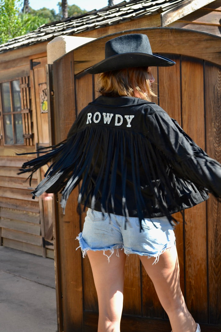 Custom Suede Fringe Jacket