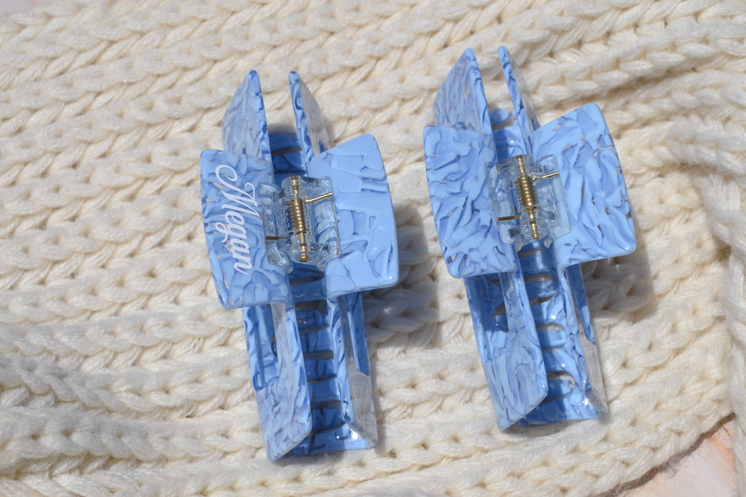 Personalized Dusty Blue Hair Claws