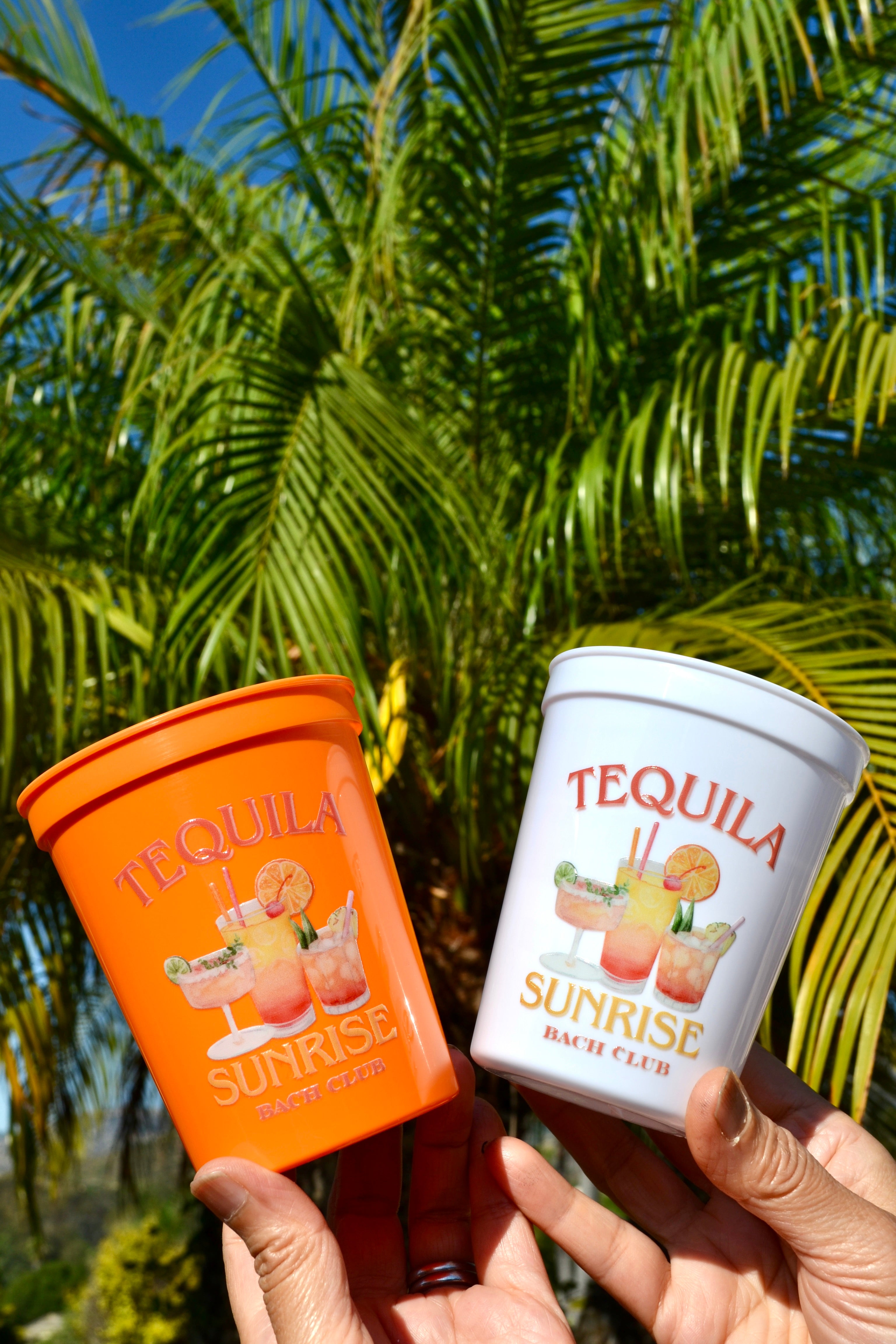 Tequila Sunrise Bachelorette Party Cups