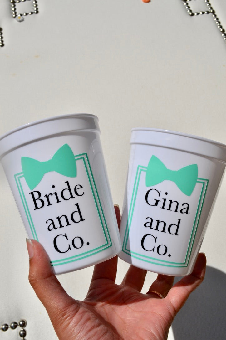 Bride and Co Tiffany Inspired Party Cups