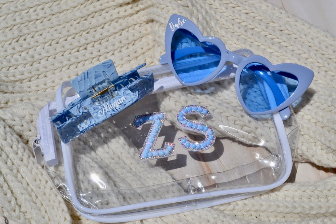 Personalized Dusty Blue Hair Claws