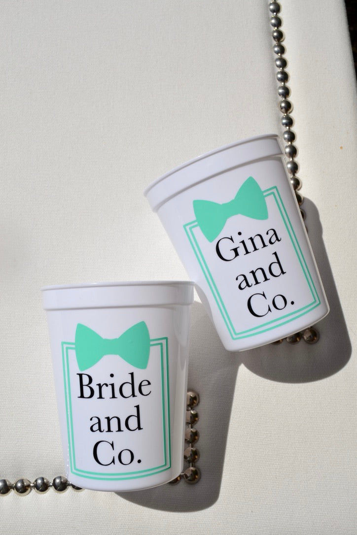 Bride and Co Tiffany Inspired Party Cups