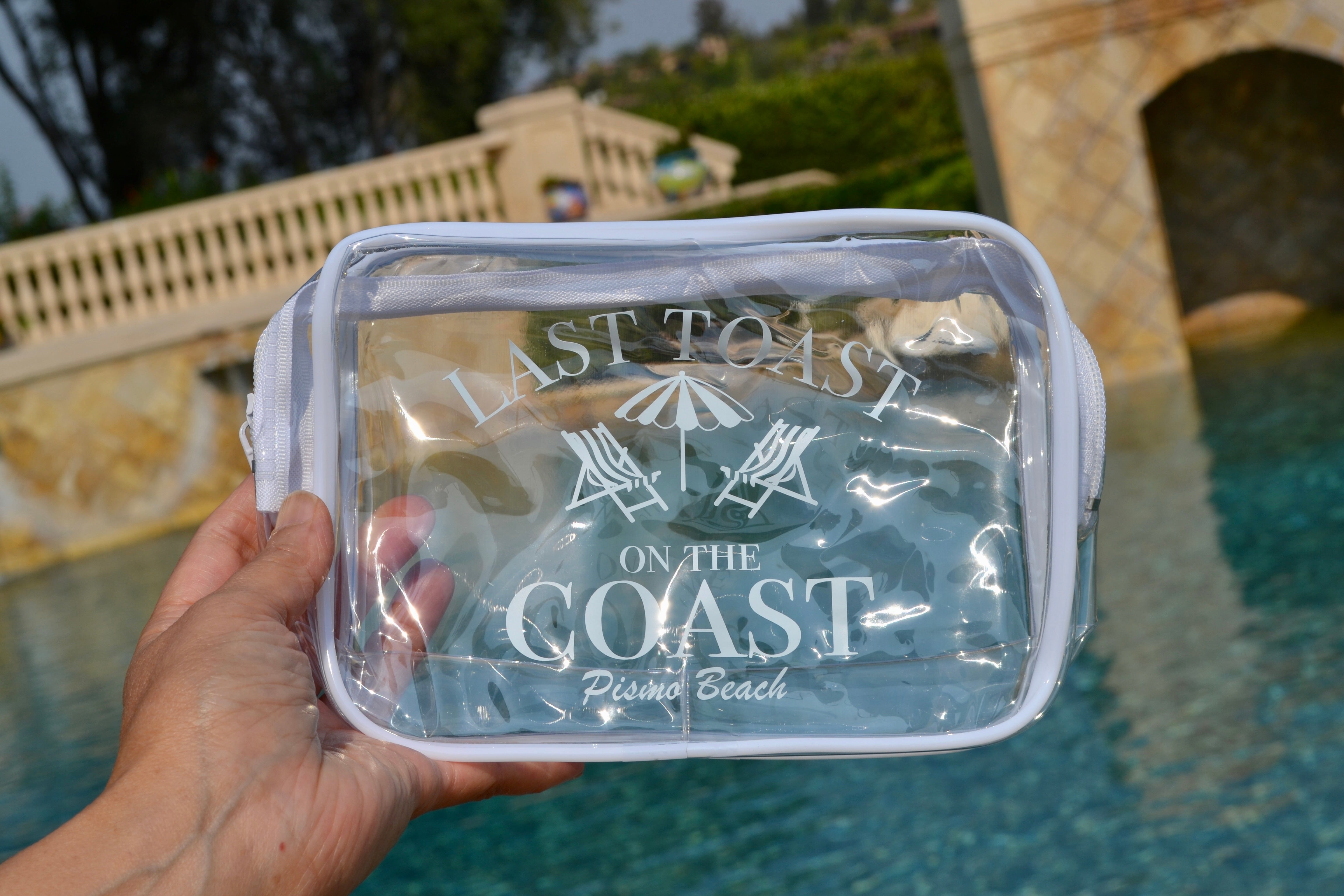 Last Toast on the Coast Bachelorette Party Personalized Wet Bikini bag