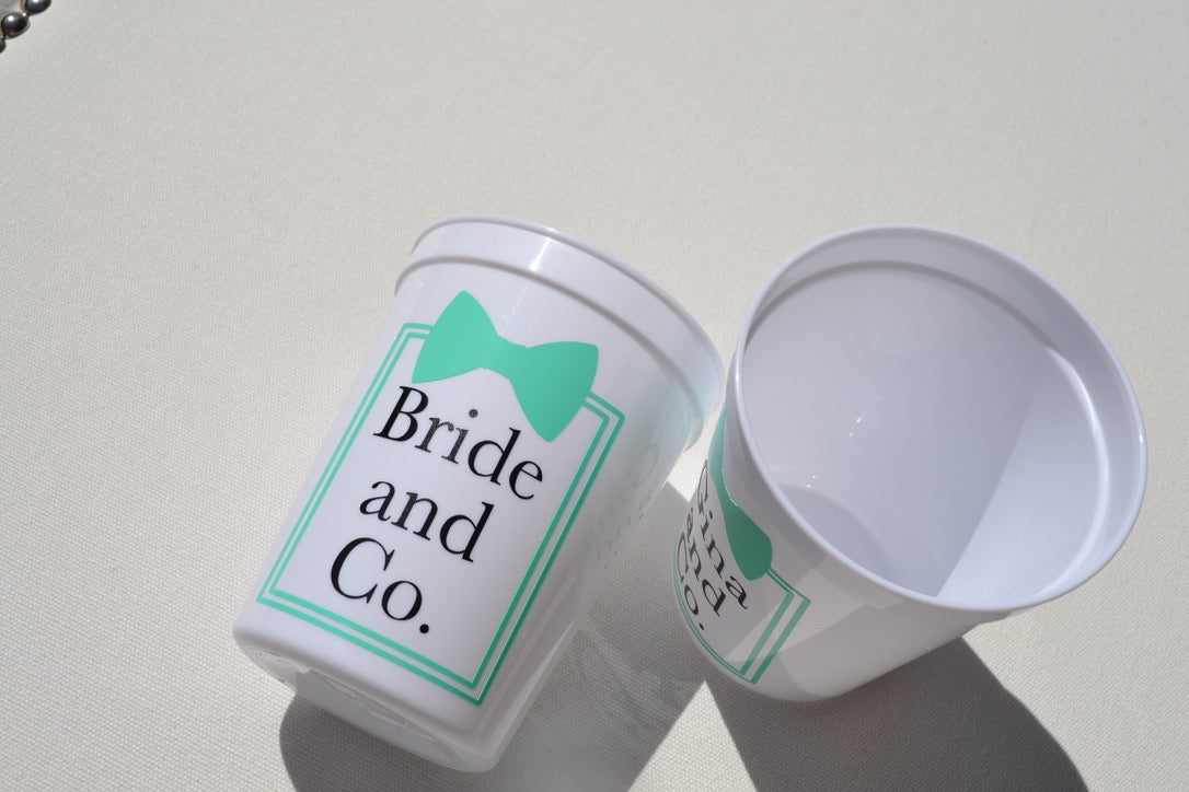 Bride and Co Tiffany Inspired Party Cups