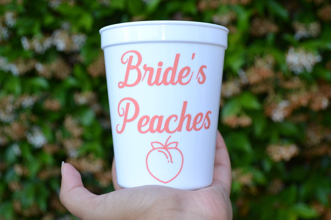 Savannah Peach Bachelorette Party Cups