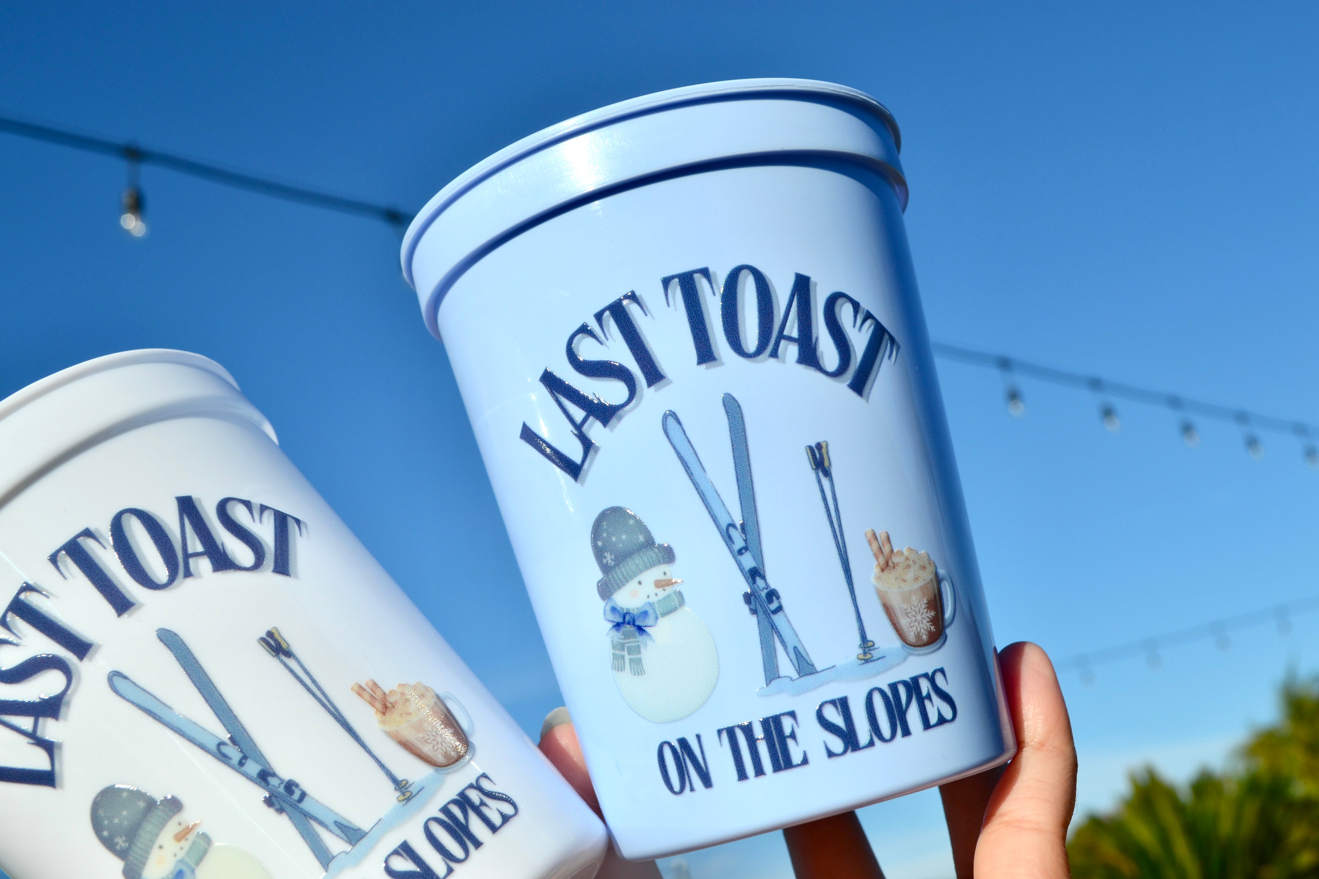 Last Toast on the Slopes Bachelorette Party Cups