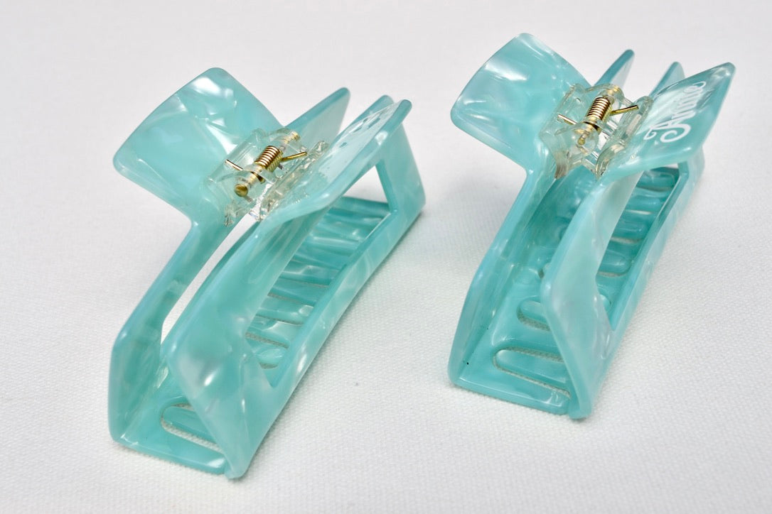 Aqua Turquoise Tiff Blue Hair Claw Clip