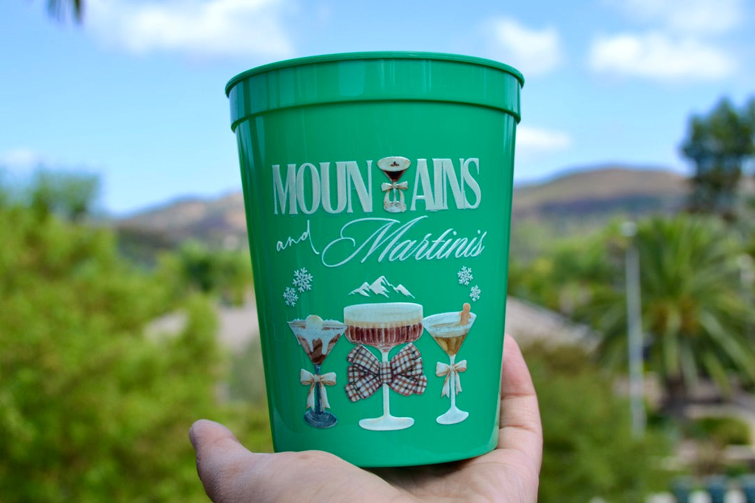 Mountains and Martinis Bachelorette Party Cups