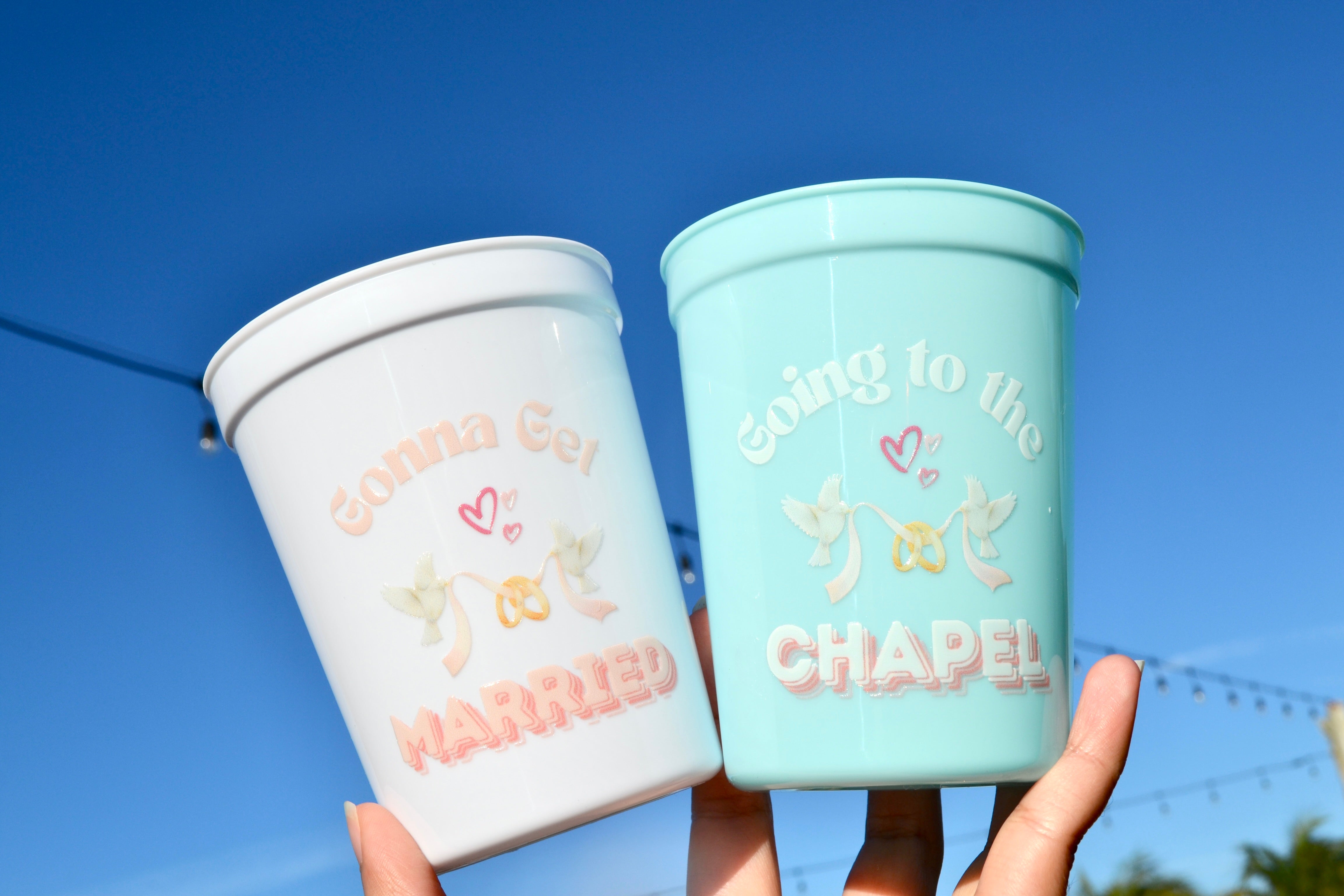 Going to the Chapel Bachelorette Cups