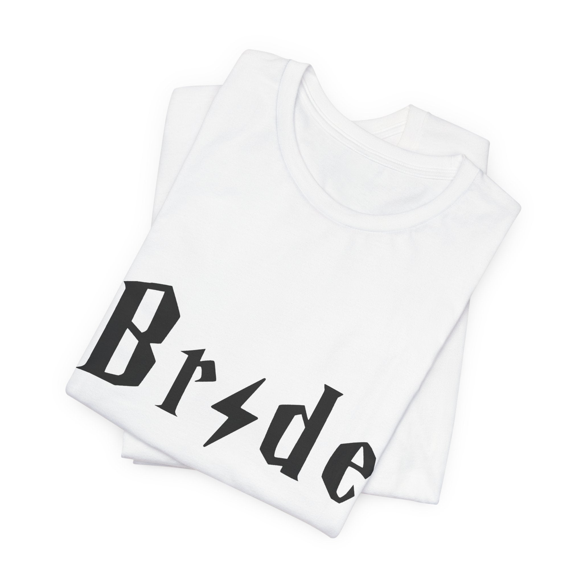 Bride Lightning Bolt Graphic Tee – Magical Wizard Bachelorette Party Shirt & Engagement Gift
