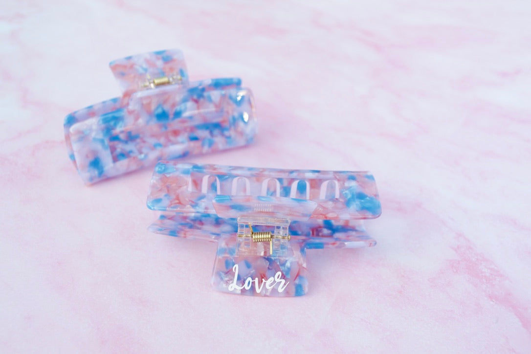 Lover Bridal Shower Taylor Swift Pink and Blue Hair Claws Favors