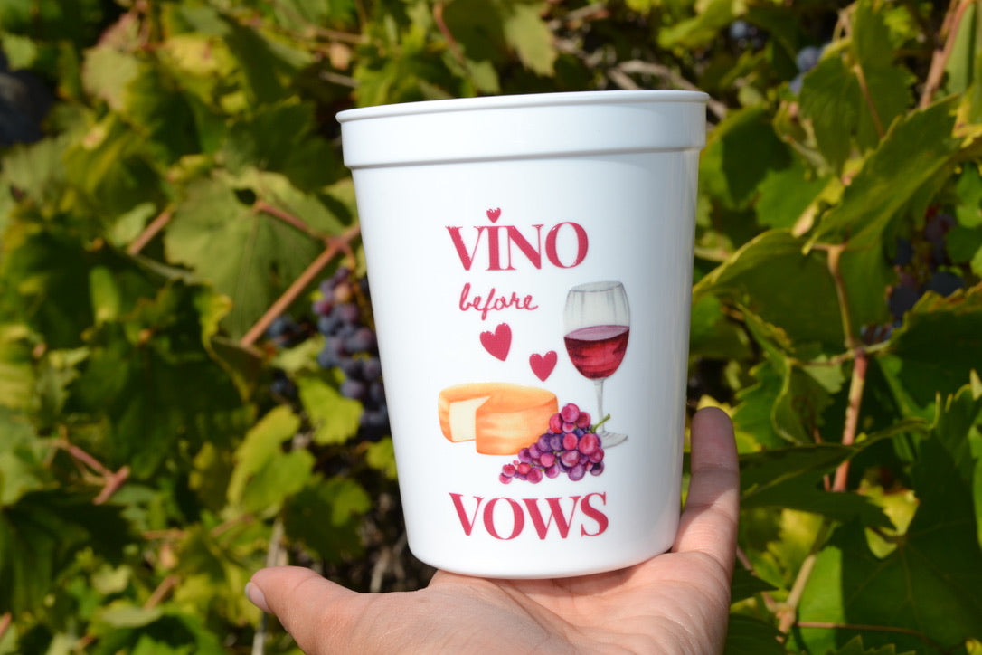 Vino before Vows Bachelorette Party Cups