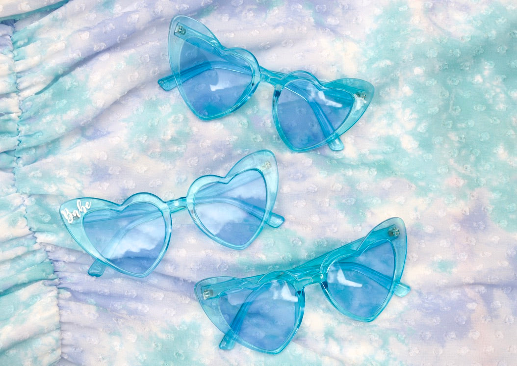 Baby Blue Heart Sunglasses