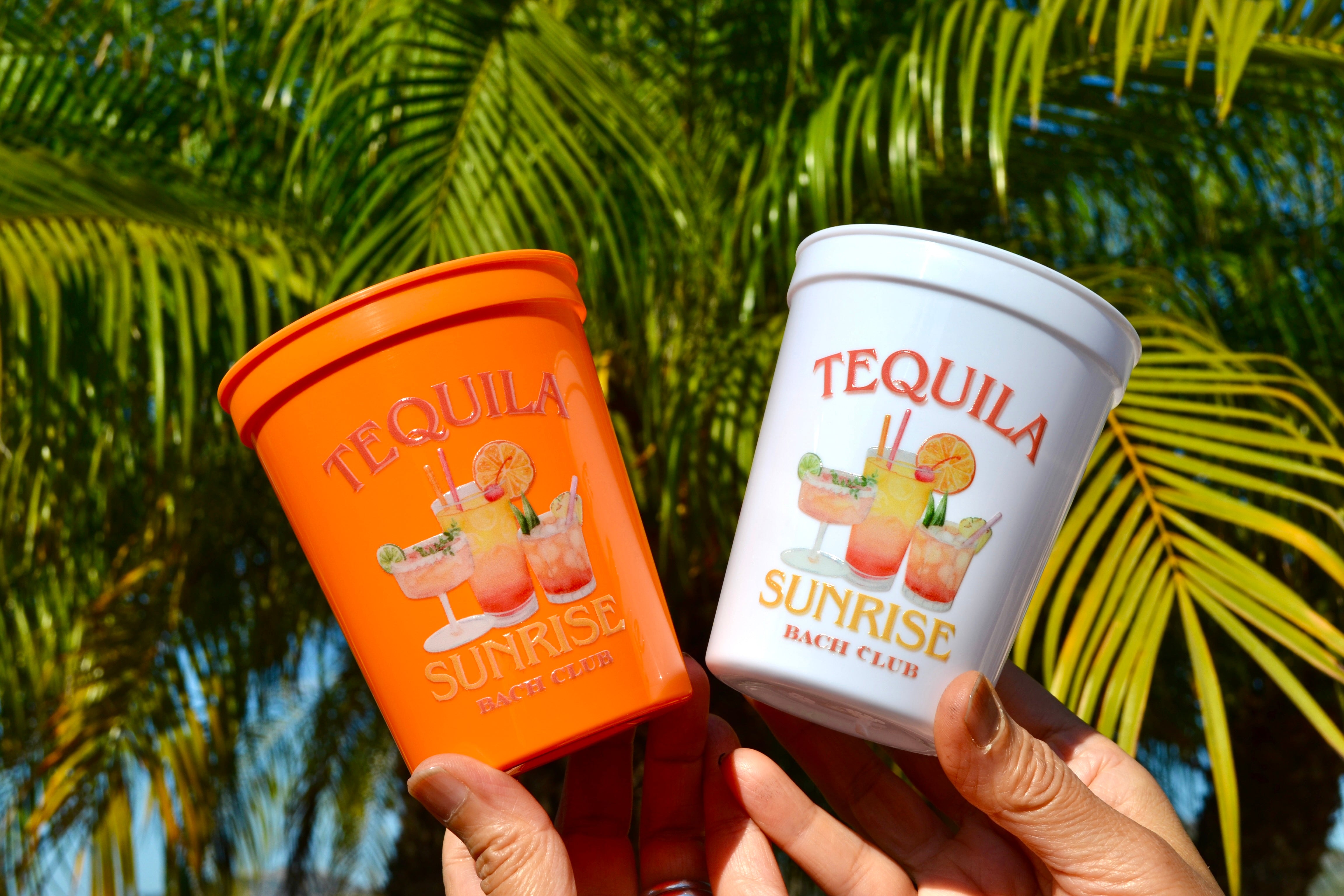 Tequila Sunrise Bachelorette Party Cups