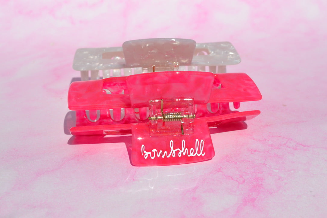 Custom Hot Pink Bach Island Hair Claws