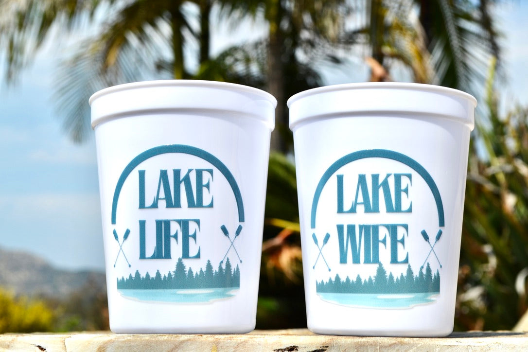 Lake Life Lake Wife Bachelorette Party Cups