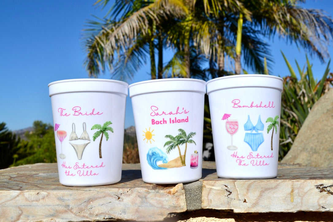 Bachelorette Island Cups