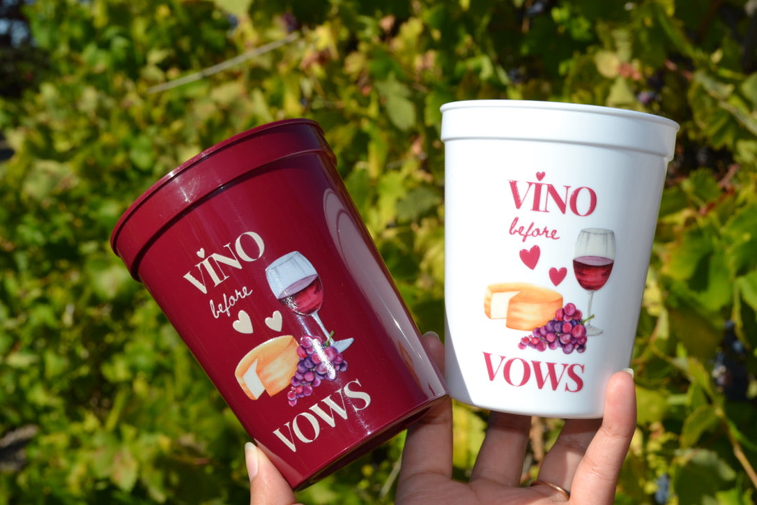 Vino before Vows Bachelorette Party Cups