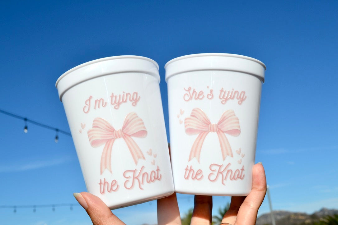 She's Tying the Knot Bachelorette Party Cups