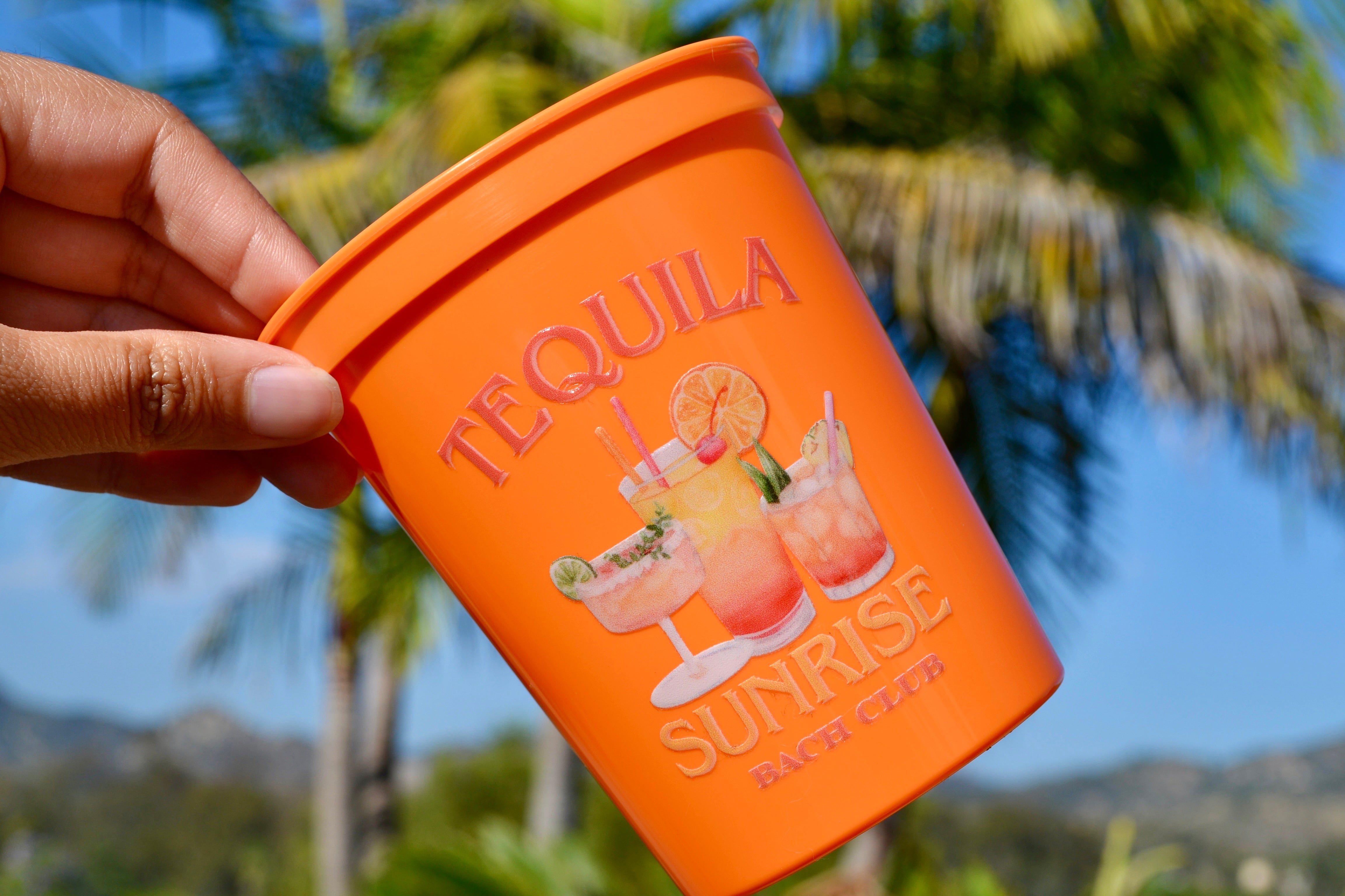 Tequila Sunrise Bachelorette Party Cups