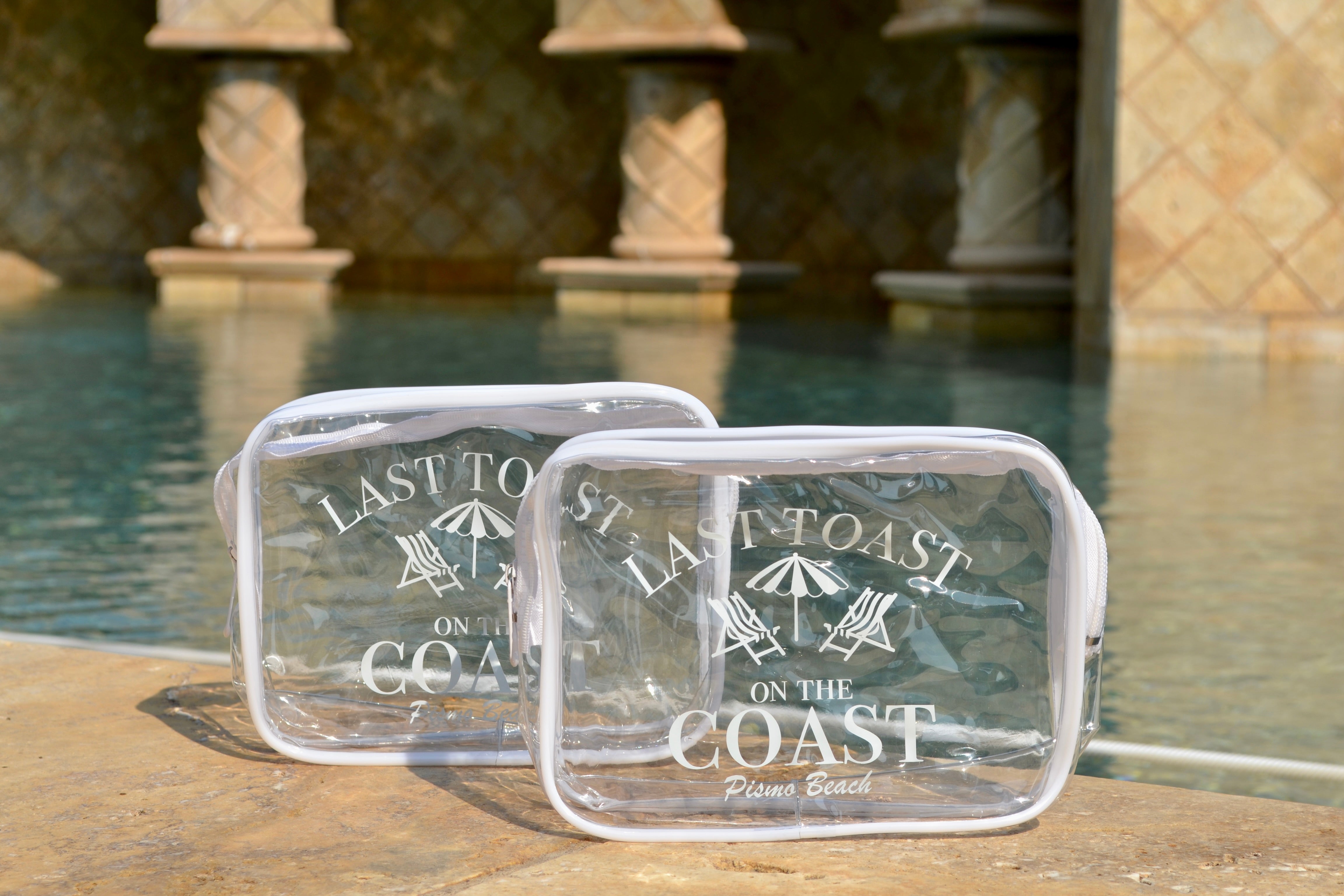 Last Toast on the Coast Bachelorette Party Personalized Wet Bikini bag